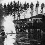 Kukonhiekan juhannusjuhlat joskus 50-luvun loppupuolella.